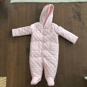 Ralph Lauren - Baby’s Hooded Quilted Footed Bunting